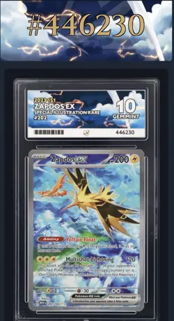 Zapdos EX 202/165 Special Illustration Rare Pokemon 151 - ACE 10 GEM MINT ⚡ - Image 1