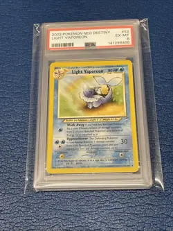 2002 Pokemon Neo Destiny Light Vaporeon #52 English Uncommon 52/105 -PSA 6 EX-MT - Image 1