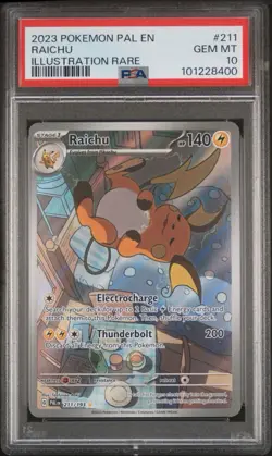 Raichu Paldea Evolved Illustration Rare 211/193 Graded PSA 10 Gem Mint Pokemon - Image 1