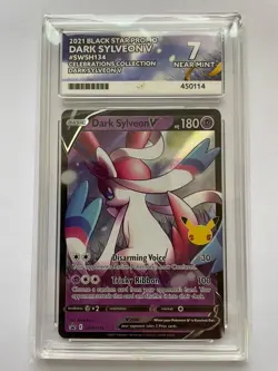Pokemon Dark Sylveon V SWSH134 2021 Celebrations Black Star Promo ACE 7 NM - Image 1