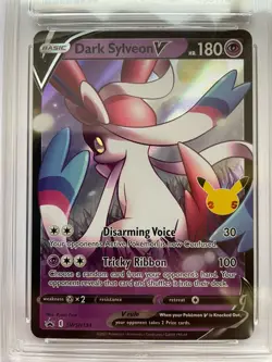 Pokemon Dark Sylveon V SWSH134 2021 Celebrations Black Star Promo ACE 7 NM - Image 2