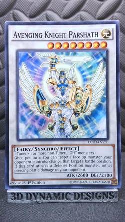 | Yugioh Avenging Knight Parshath LC5D-EN230 1st Edition NM-/VLP 🔥 | - Image 1