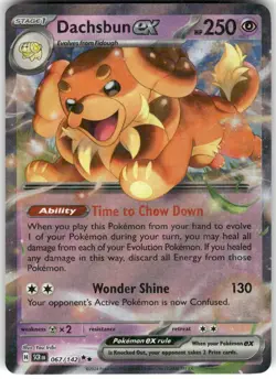 Dachsbun ex 67/142 Double Rare Stellar Crown Pokemon NM - Image 1