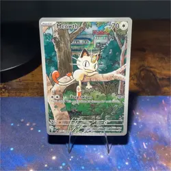 Pokemon Meowth 106/094 Phantasmal Flames Illustration Rare 70HP - Image 1