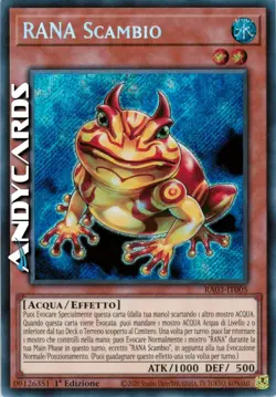 RANA SCAMBIO • (Swap Frog) • Segreta • RA03 IT005 • 1Ed • Yugioh! • ANDYCARDS - Image 1