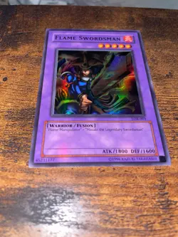 Flame Swordsman - LOB-003 - Super Rare - Unlimited - LP - Image 3