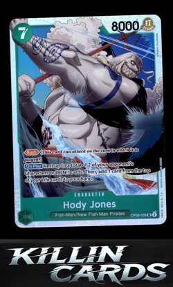 Hody Jones (035) OP06-035 One Piece Card Game SR Wings of the Captain Card NM - Image 1