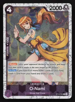 O-Nami (Pirate Foil) ST18-002 Foil PRB -The Best- Vol. 2 One Piece Card - Image 1
