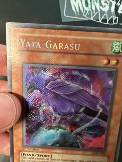 Yugioh Yata Garasu LOD-000 1st Edition Secret Rare Holo Bleed Konami 2003 - Image 2