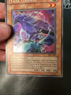 Yugioh Yata Garasu LOD-000 1st Edition Secret Rare Holo Bleed Konami 2003 - Image 3
