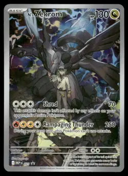 Pokemon Cards N's Zekrom 031 Mega Evolution Holo Promo NM - Image 1