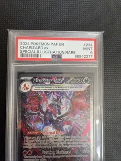 Pokemon TCG Charizard EX 234/091 PSA 9 Paldean Fates Sir Holo Card - Image 2