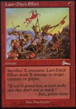 1x Last-Ditch Effort Moderate Play MTG Magic - Kid Icarus - - Image 1