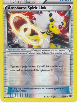 AMPHAROS SPIRIT LINK REVERSE HOLO POKEMON XY ANCIENT ORIGINS - Image 1
