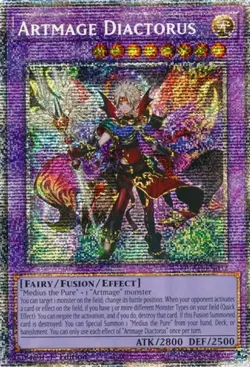 Yugioh! LP Artmage Diactorus - DUAD-EN032 - Starlight Rare - 1st Edition Lightly - Image 1