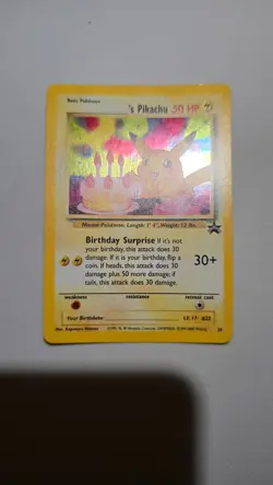 ______'s Birthday Pikachu 24/53 Wotc Promo Holo - Image 2