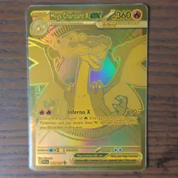 Pokemon Phantasmal Flames Gold Mega Charizard X EX 130/094 Pack Fresh Mint - Image 3