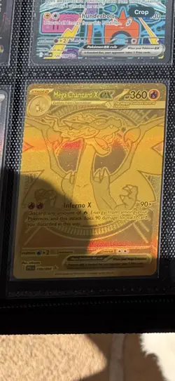 Mega Charizard X ex Gold Hyper Rare 130/094 Pokemon Phantasmal Flames - Image 2