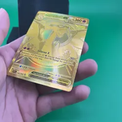 Mega Charizard X ex 130/094 Secret Rare Gold Holo Phantasmal Flames Pokemon NM - Image 3