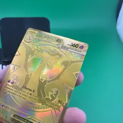 Mega Charizard X ex 130/094 Secret Rare Gold Holo Phantasmal Flames Pokemon NM - Image 5