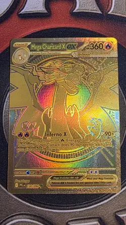 Mega Charizard X EX Gold 130/094 Pack Fresh Mint Pokemon TCG Phantasmal Flames - Image 1