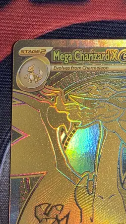 Mega Charizard X EX Gold 130/094 Pack Fresh Mint Pokemon TCG Phantasmal Flames - Image 3