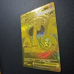 Mega Charizard X ex 130/094 Gold Card Phantasmal Flames Pokemon Card NM - Image 3