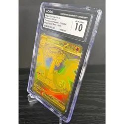 CGC 10 Gem Mega Charizard X ex 130/094 Gold Hyper Rare Pokemon Phantasmal Flames - Image 2