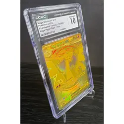 CGC 10 Gem Mega Charizard X ex 130/094 Gold Hyper Rare Pokemon Phantasmal Flames - Image 3