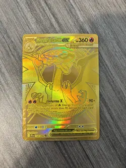 Gold Mega Charizard X EX 130/094-Pokemon Phantasmal Flames PSA 10 Potential - Image 3