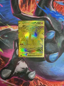 Pokemon TCG Phantasmal Flames Mega Charizard X EX 130/094 - Gold Mega Hyper Rare - Image 1