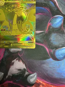 Pokemon TCG Phantasmal Flames Mega Charizard X EX 130/094 - Gold Mega Hyper Rare - Image 4