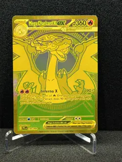 POKEMON: PHANTASMAL FLAMES - GOLD MEGA CHARIZARD X eX MEGA HYPER RARE - 130/094 - Image 3