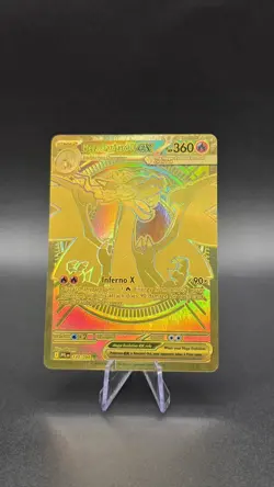 Pokemon TCG Phantasmal Flames Mega Charizard X EX 130/094 - Gold Mega Hyper Rare - Image 1