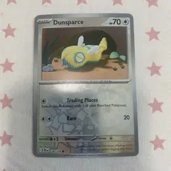 Dunsparce 120/159 Journey Together Reverse Holo Pokemon TCG Card - Image 1