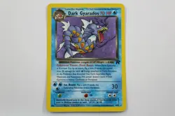 NINTENDO POKEMON TRADING CARD DARK GYARADOS 8/82 TEAM ROCKET HOLO FOIL ENGLISH - Image 1