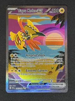 Pokemon TCG Tapu Koko EX Paradox Rift Holo Card 247/182 Special Illustration - Image 1