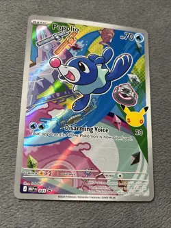 Popplio MEP EN 045 Black Star Promo Illustration Rare Partner Pokemon Card NM - Image 3