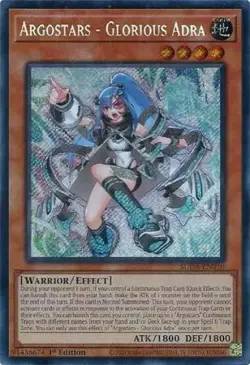 Yugioh! LP Argostars - Glorious Adra - SUDA-EN010 - Secret Rare - 1st Edition Li - Image 1