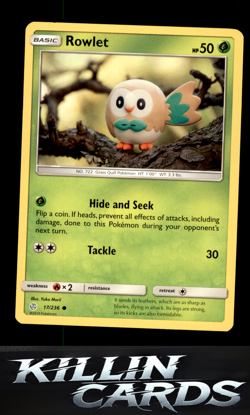 Rowlet - 17/236 17/236 Pokemon Common SM - Cosmic Eclipse Card LP - Image 1
