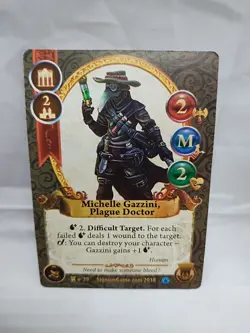 (2) Legends Of Signum Michelle Gazzini Plague Doctor Miniature Cards Only - Image 2