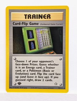 Card-Flip Game 92/111 Neo Genesis 1st Edition 1999 Pokemon - NM - Image 1