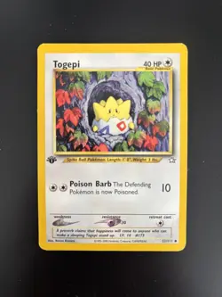 Pokemon TCG Togepi Neo Genesis 1st Edition Card 51/111 - Image 1