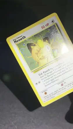 Meowth Holo SWIRL WotC Promo #10 Pokemon TCG Gameboy DMG SEE VIDEO - Image 2