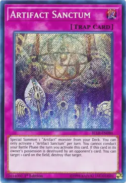 Yugioh! LP Artifact Sanctum - BLLR-EN080 - Secret Rare - 1st Edition Lightly Pla - Image 1