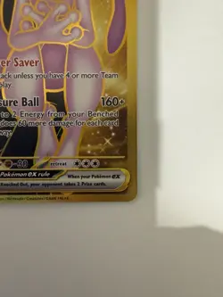Team Rocket’s Mewtwo EX Gold 240/182 Destined Rivals English Pokemon - Image 3