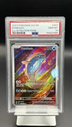 Pokemon Dondozo TCG Holo Illustration Rare Card 207/198 PSA 10 - Image 1