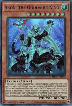 Yugioh! LP Aron, the Ogdoadic King - ANGU-EN007 - Ultra Rare - 1st Edition Light - Image 1