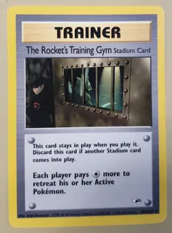 2000 Pokemon Gym Heroes Trainer Stadium Card Rocket's Training Gym GHtscRTG2 - Image 1