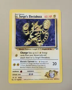 2000 Pokemon WOTC English Gym Heroes Lt. Surge's Electabuzz GHLsE2 - Image 1